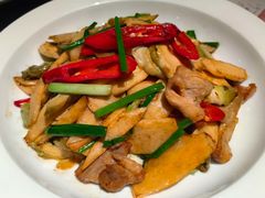 爆腌菜蘑菇肉片-朴墅(西湖青芝坞店·杭帮菜·家宴.14年的店)