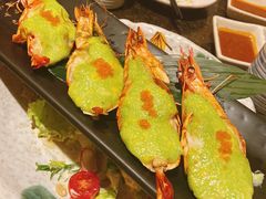 翡翠芝士焗虾-万福炭火烤肉日本料理(新街口店)
