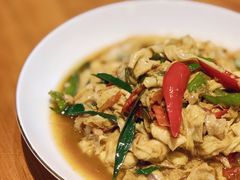 火腿炒农家豆腐皮-辣公子·千岛湖私房菜(滨江店)