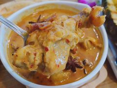 鸡腿玛莎曼咖喱汤加手抓饼-Chom Cafe and Restaurant