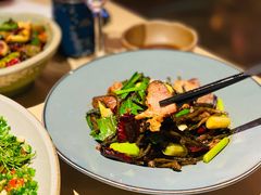 干豇豆炒腊肉-山石榴·贵州菜(丰盛里店)