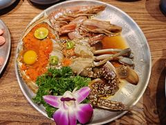 -明洞阿姨·韩式酱蟹烤肉·创意料理(三元桥店)