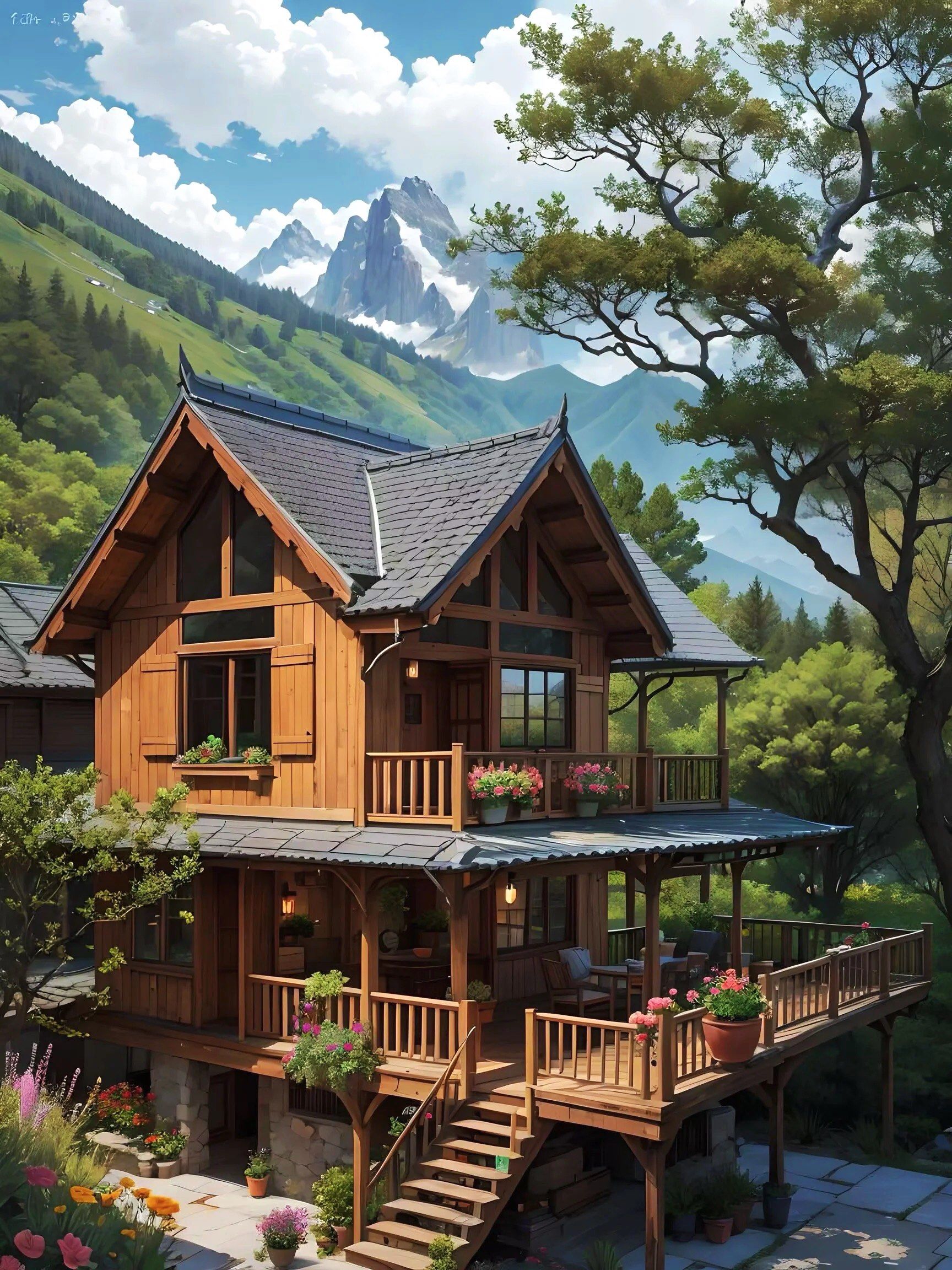 木屋别墅等着你