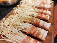 金针菇五花肉-九田家黑牛烤肉料理(宽城万达店)