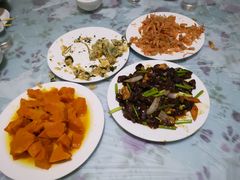 松蘑炒肉-金台阶鱼馆(于桥水库店)