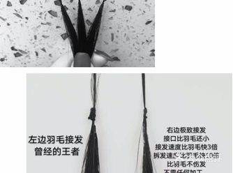 可以反复使用的最新极致羽毛接发
