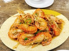 胡椒罗氏虾爆膏-贞姨美食·老字号海鲜大排档
