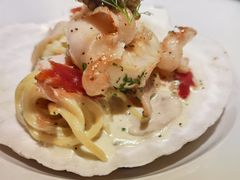 炙烤元貝風範火腿面-wann lounge 低温慢煮牛排·清吧