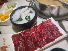 鲜牛肉-左庭右院鲜牛肉火锅(桥北印象汇店)