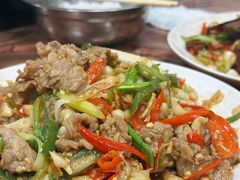 小米辣炒牛肉-文杰餐馆(南洪时尚风情街店)
