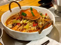 香辣膏蟹拌面-十面欢腾·海鲜面·台式Bistro(长乐路店)