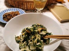 荠菜蘑菇炒年糕-聚丰园.百年传承(五爱广场店)