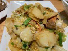 海鲜炒年糕-金海湾海鲜排档(朱家尖店)