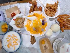 芒果芋圆牛奶绵绵冰-水牛奶皇后糖水铺