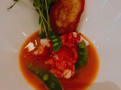 龙虾配豌豆苗和香茅龙虾汁-Jean Georges