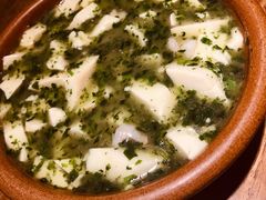 荠菜虾仁嫩豆腐-兰溪小馆(东直门簋街店)