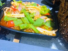 尖椒小鲜鱿-潮十三潮汕砂锅粥(高新四路大都荟店)