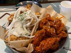 炸鸡一半一半-富乐满韩国正宗炸鸡韩国料理(虹泉路店)