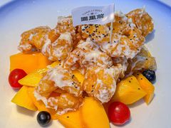 芒果芥末虾丸子-园里前·10年私厨·福建菜(台江万达鳌峰洲店)