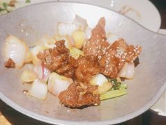 蒜香蜜汁排骨-绿茶餐厅(松江万达店)