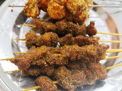 炸羊肉串-陈记生蚝烧烤炒菜火锅