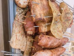 五花肉-宝记烧烤·碳锅羊肉·羊蝎子火锅·夜食社(文体路创始店)