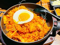 泡菜炒饭-九田家黑牛烤肉料理(太阳宫广场店)
