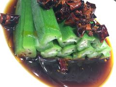 捞汁秋葵-秦唐一号西安菜馆(钟楼店)
