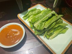 麻酱油麦菜-江边城外烤全鱼(方庄店)