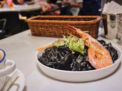 大虾海鲜墨鱼汁扁面-打趸BTC·Breaktime cafe(北京路店)
