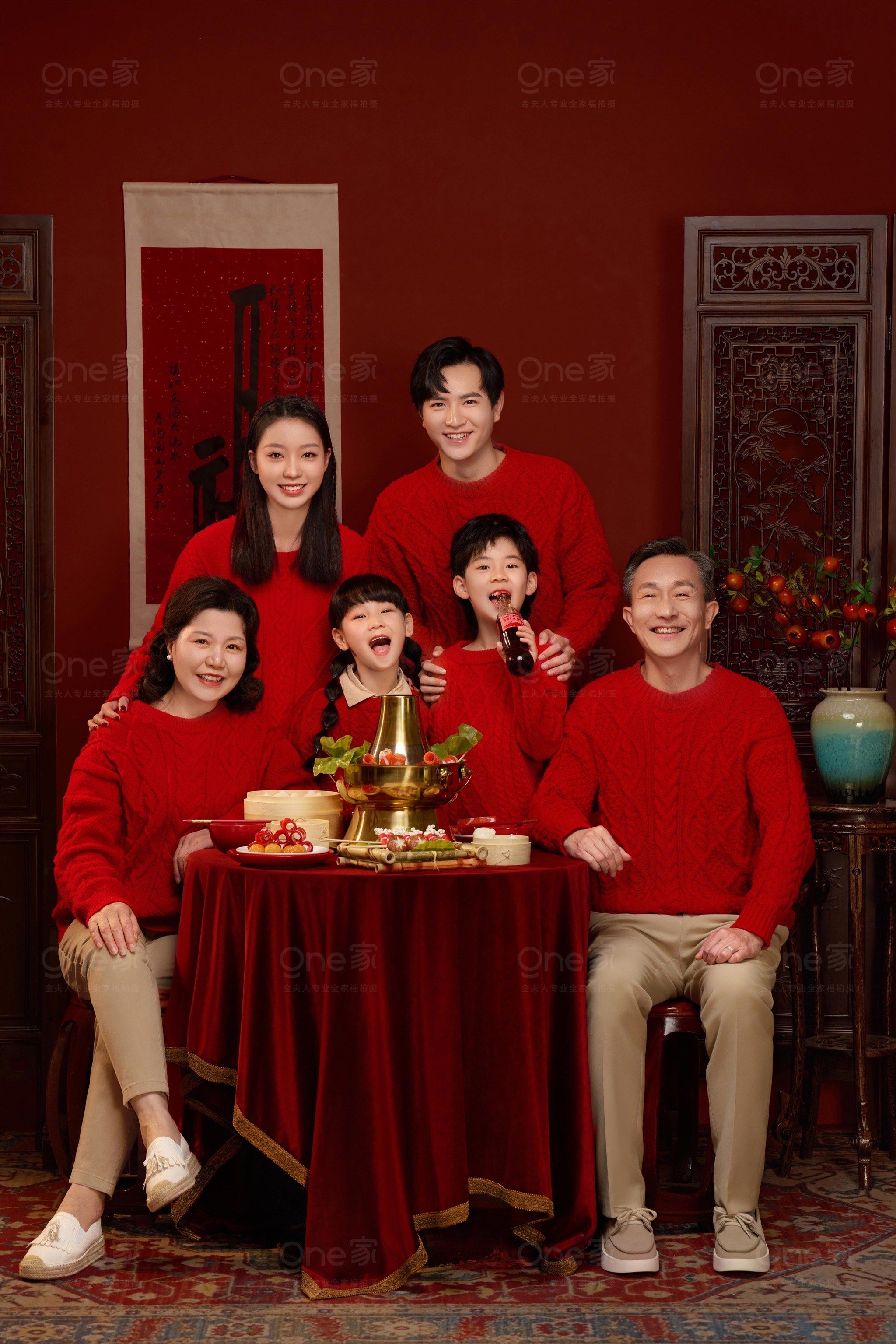 超有年味的新年[加油]团圆全家福