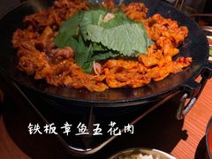 铁板章鱼五花肉-春熙台韩国料理·章鱼肥牛(西丽店)