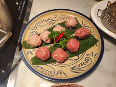 手打鲜肉丸双拼-尚尚仙·酸汤猪手·猪肚鸡火锅(华联万柳购物中心店)