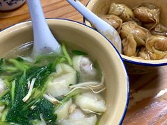 小青菜百叶丝汤馄饨-山北老老头馄饨