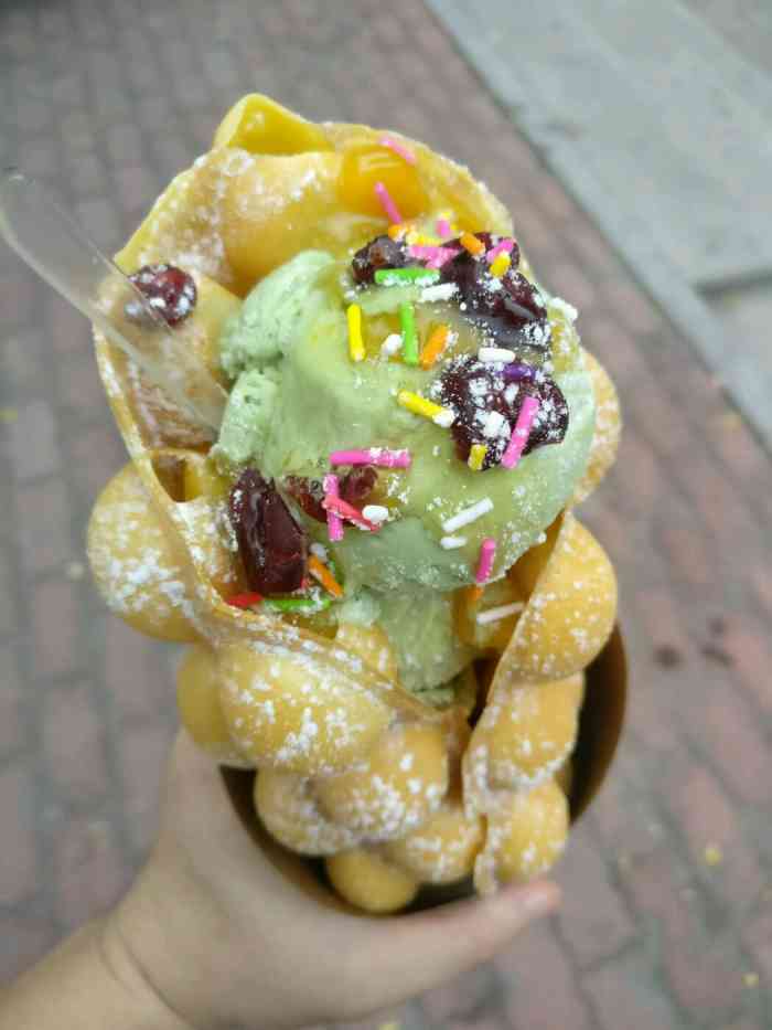 松枝记(大连总店)-"最近鸡蛋仔很火啊在原有的普通鸡蛋仔里面.