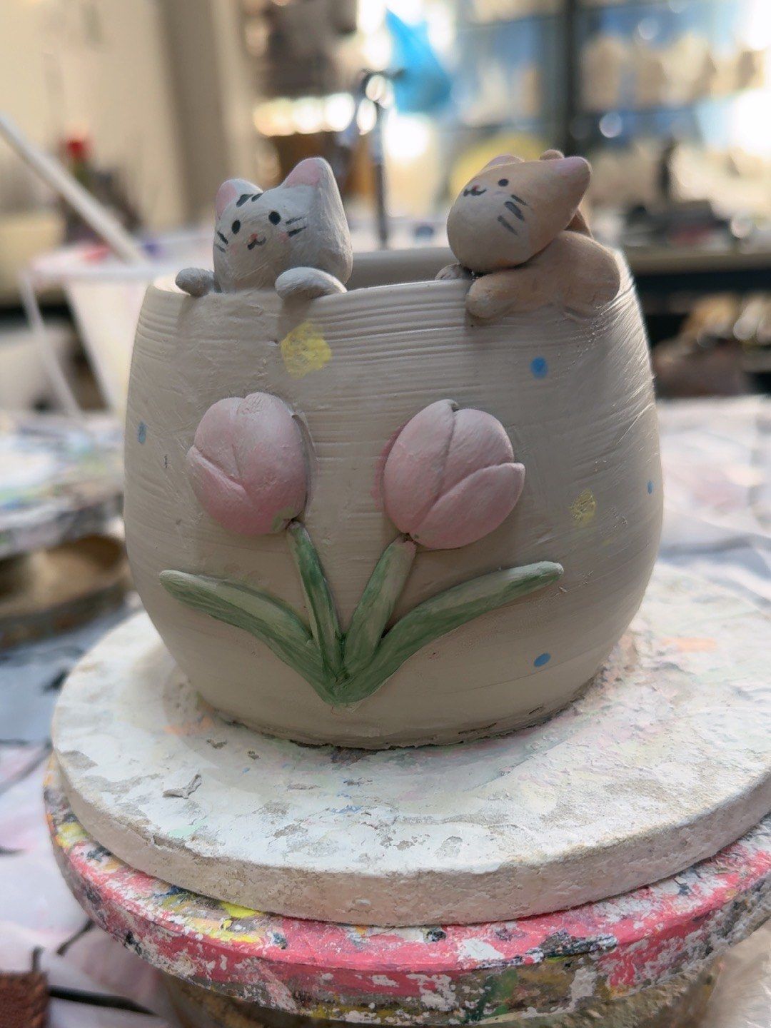 手工陶瓷杯diy