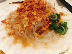 蒜泥粉丝蒸扇贝-无招牌海鲜餐厅(滨海艺术中心店)