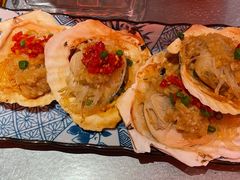 蒜香烤扇贝-探鱼·鲜青椒爽麻烤鱼(苏宁广场店)