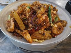 香辣基围虾锅-东极岛海鲜