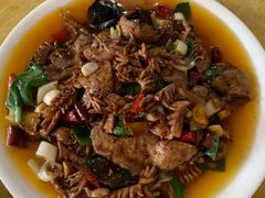 肝腰合炒-豆腐脑花