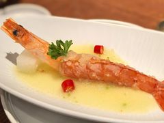 椴树雪蜜腌大虾-喜鼎海胆水饺(东港店)