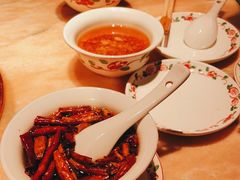 现炸辣椒油-清真·老门框爆肚涮肉·中华老字号(丰管路店)