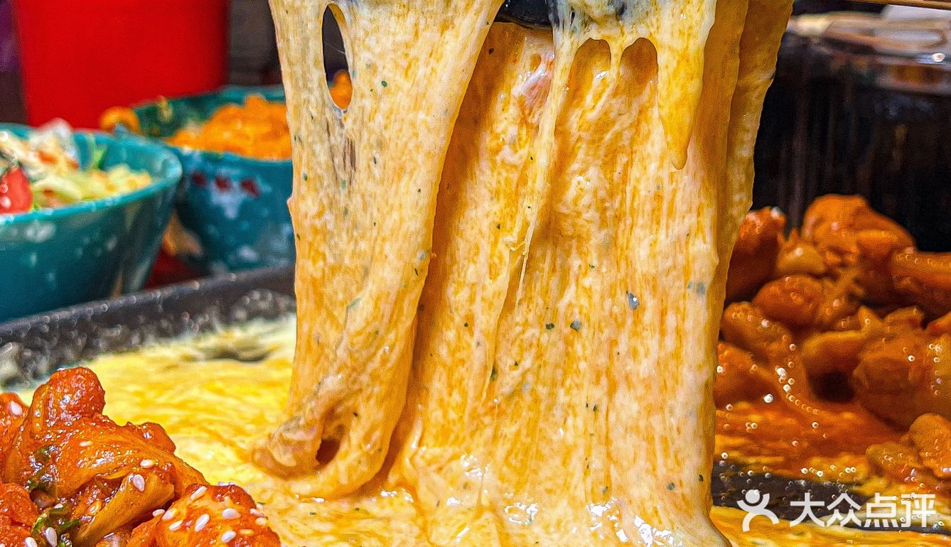 超级拉丝的芝士瀑布‼️每次半夜都忍不住💦