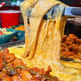 超级拉丝的芝士瀑布‼️每次半夜都忍不住💦