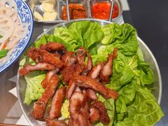 生菜蒜香排骨-欧记大排档·景德菜(上海首店)