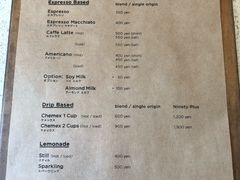 菜单-% Arabica(京都东山店)