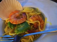 黄咖喱黑虎虾海鲜意面-TamTam