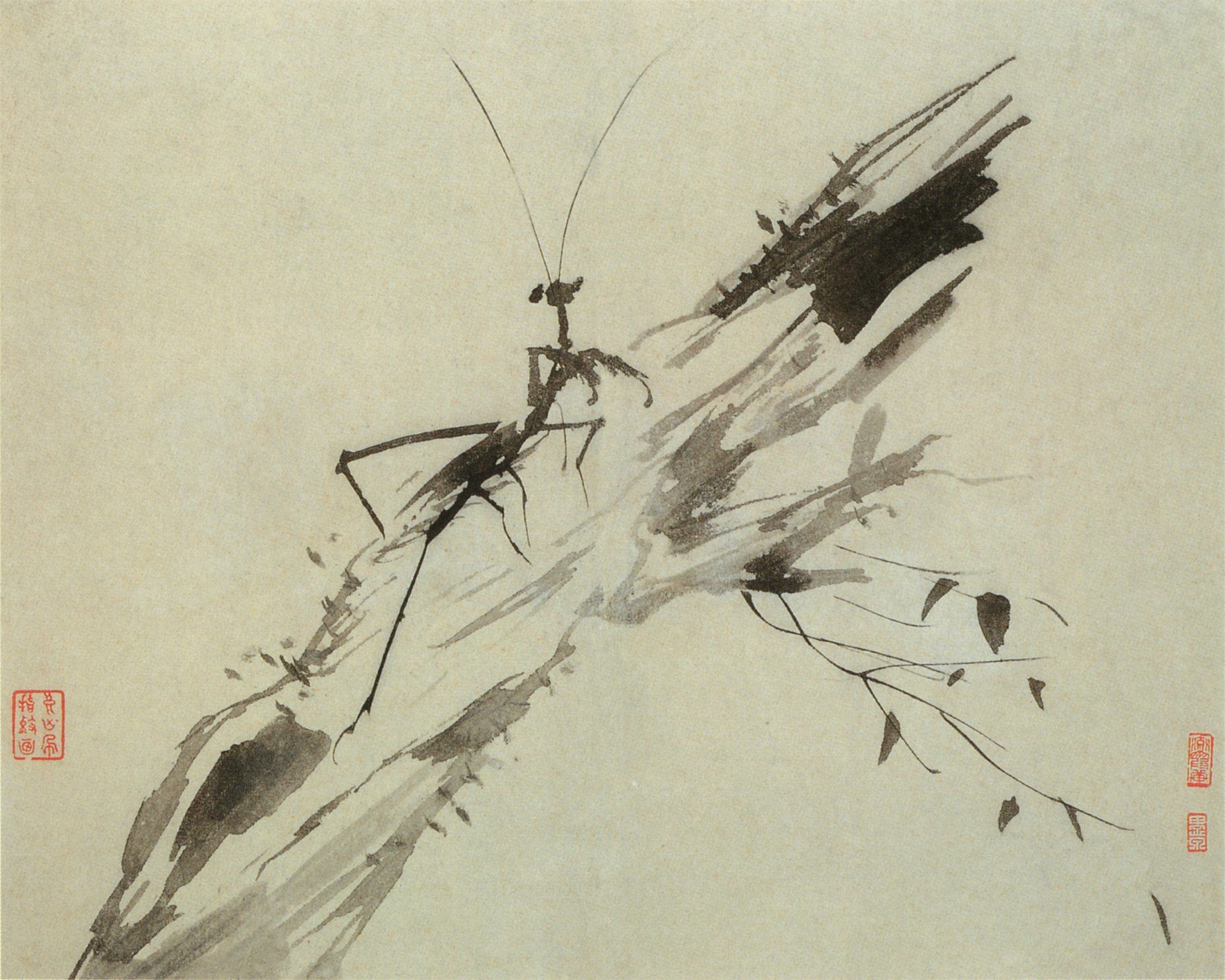 该画是清代指画大师高其佩《杂画》中的一幅作品.