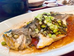 雪菜毛豆蒸黄鱼-北园酒家(小北路店)
