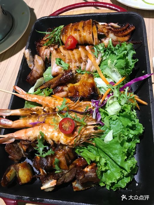 汉泰中泰融合餐厅(大宁店)-东南亚烧烤大拼盘-菜-东南亚烧烤大拼盘